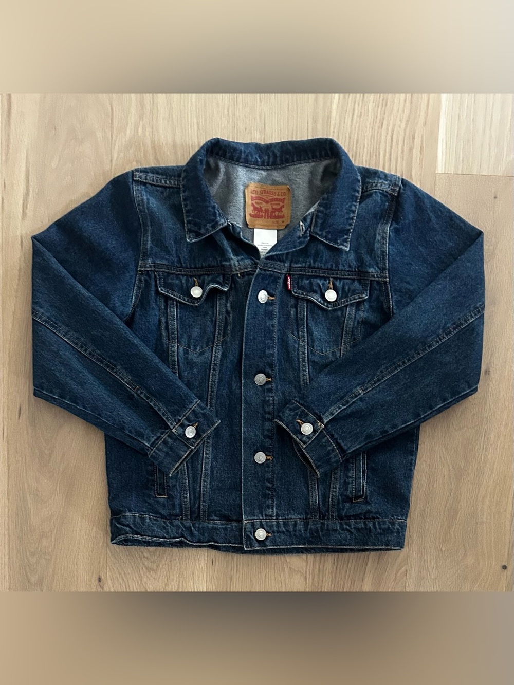 Kids Levi Strauss Red Tab Denim Jean Jacket - Size Medium (10/12)